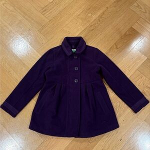 Lands' End Kids Purple Dress Coat
